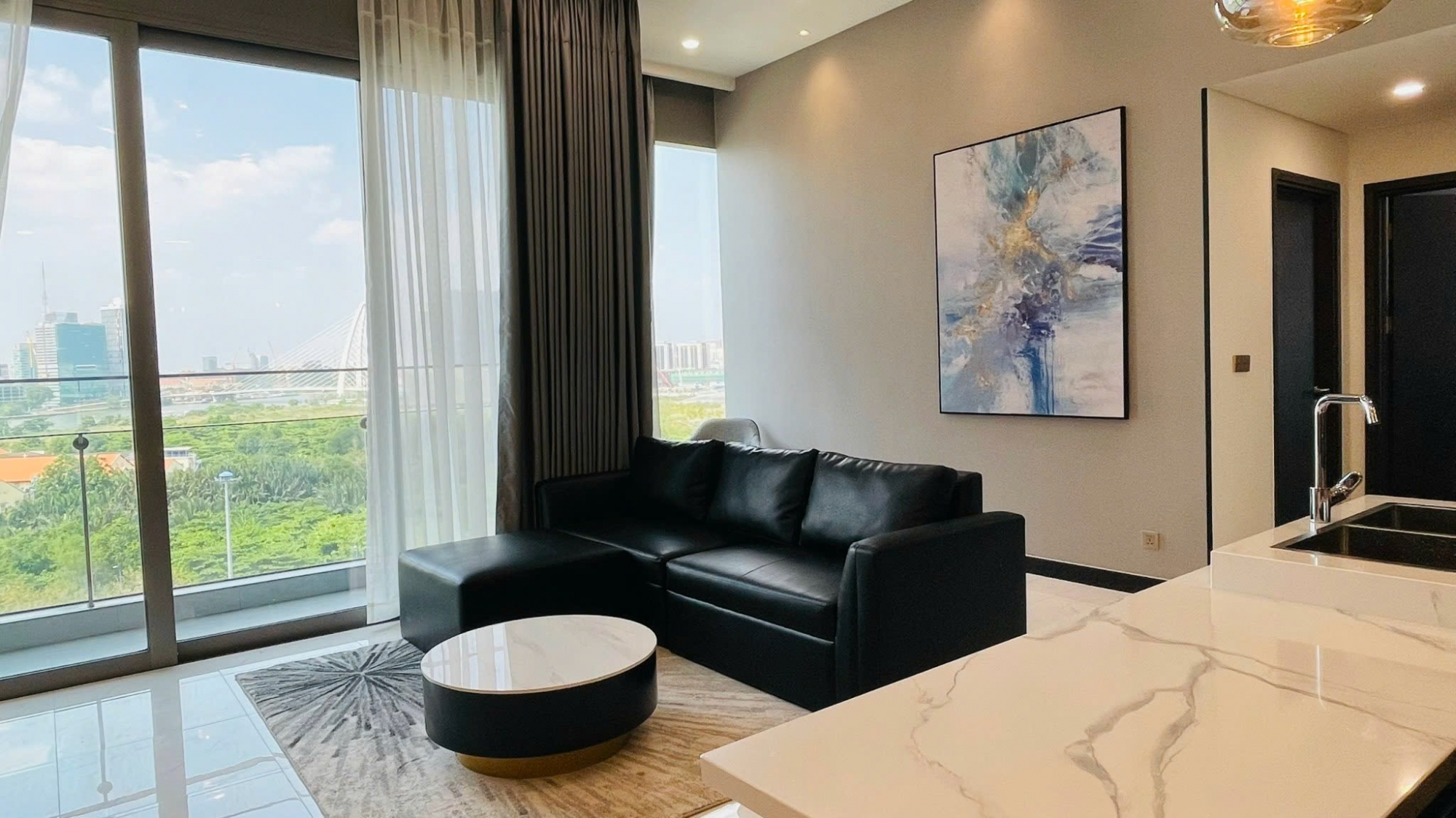 Modern 2 bedroom apartment for rent at Empire City Tilia in Thu Thiem