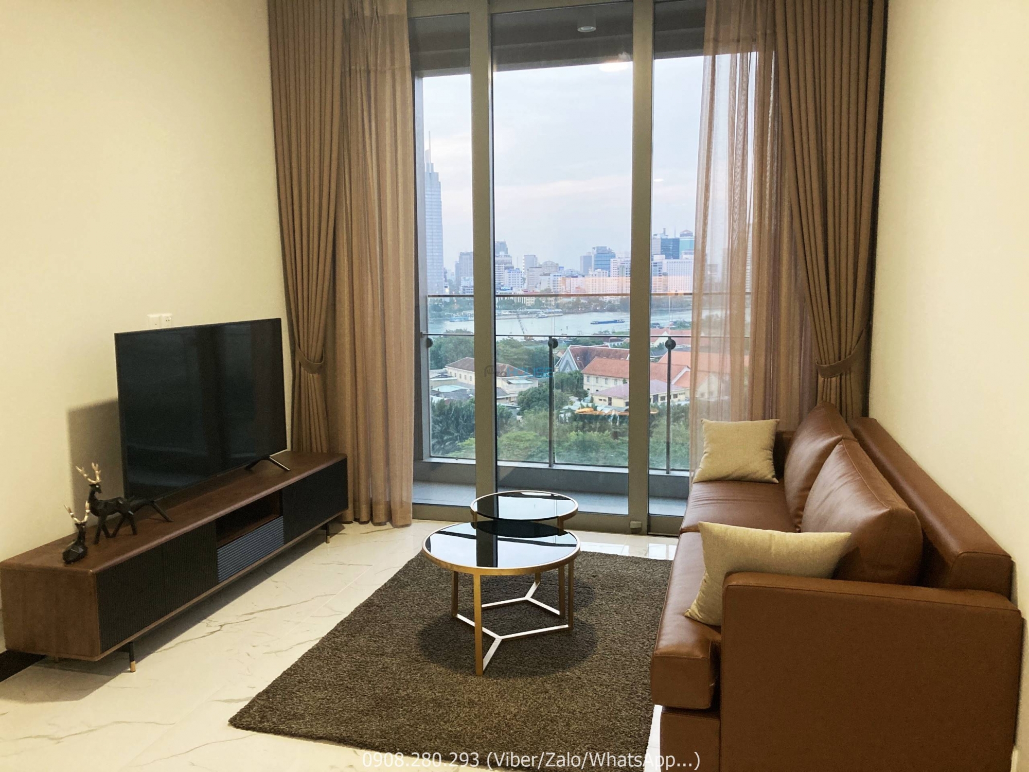 OPEN VIEW 1 BEDROOM APARTMENT IN EMPIRE CITY FOR RENT WITH FULL FURNITURE