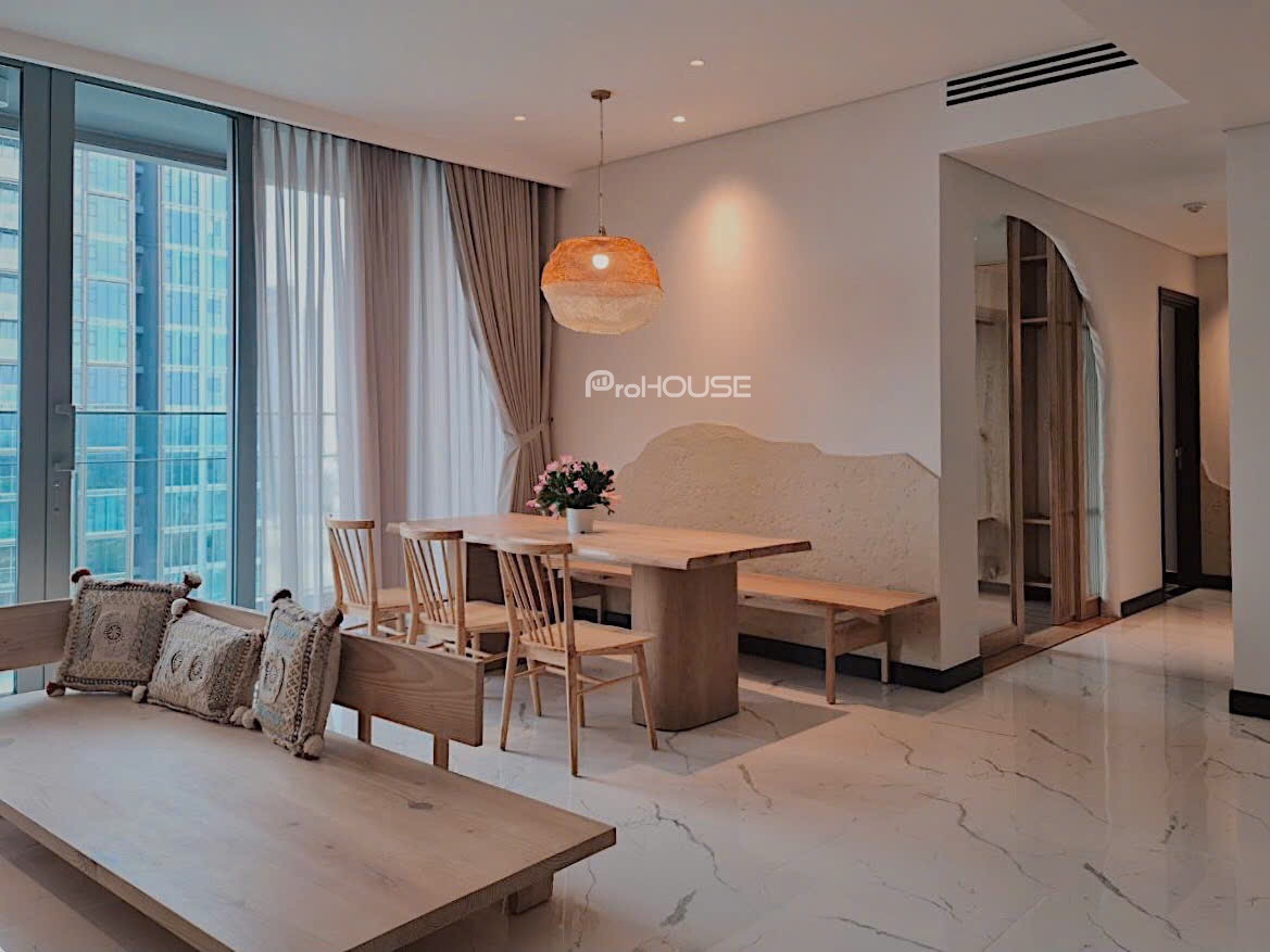 Cho thuê căn hộ Empire City phong cách Nhật Bản – 3 phòng ngủ, full nội thất, view sông